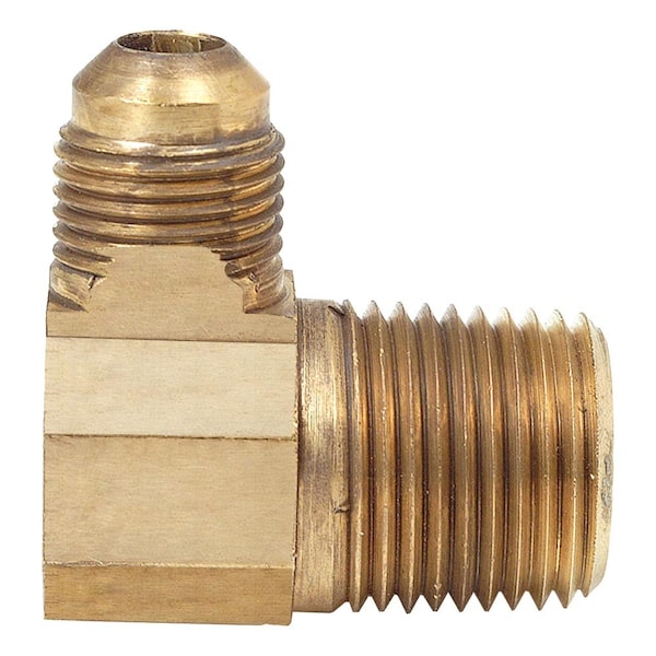 Thrifco Plumbing No. 49 5/16 Inch x 1/4 Inch Brass Flare MIP Elbow 9449009 - main